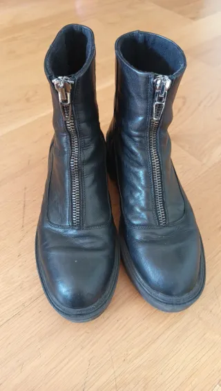 Botines Bershka Piel Cremallera Talla 40