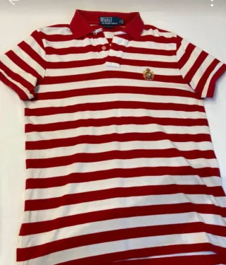 Polo Ralph Lauren Rayas Rojas y Blancas