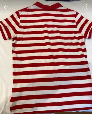 Polo Ralph Lauren Rayas Rojas y Blancas