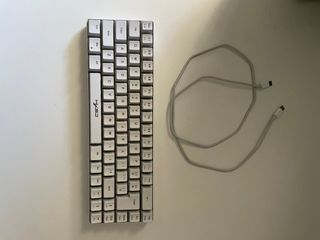 Teclado 60% HK Gaming Blanco