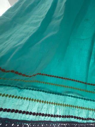 Vestido Flamenco Turquesa Talla Única