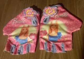 Guantes para bici Barbie Niña Rosas Flores