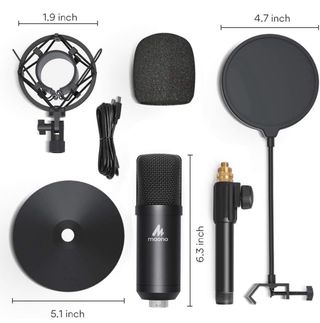 Micrófono Maono Profesional Mesa Negro