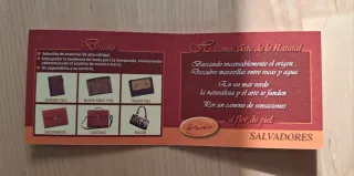 Cartera monedero piel Salvadores marrón