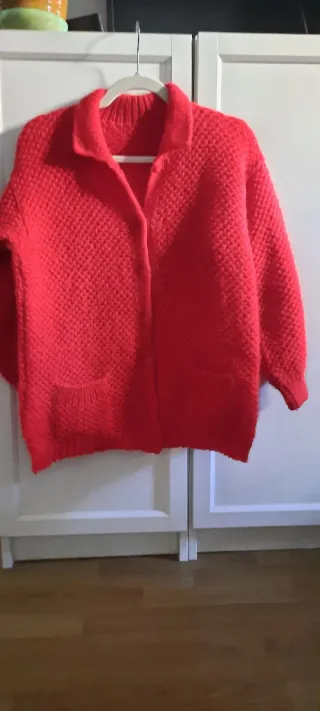 Chaqueta tejida a mano, talla única