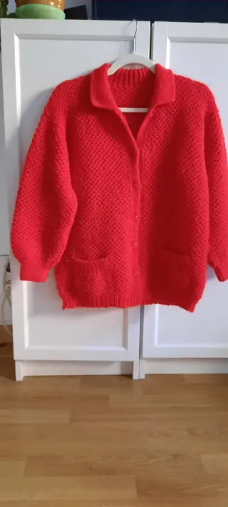 Chaqueta tejida a mano, talla única