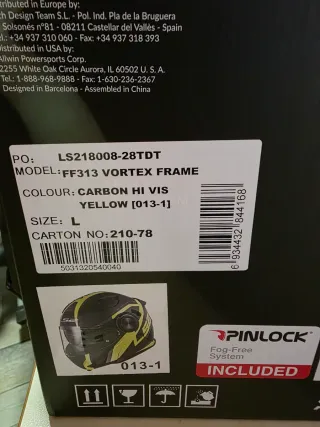 Casco Moto LS2 Vortex FF313 Carbono