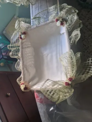 Cesta alfileres, cestas de regalo boda/comunion.