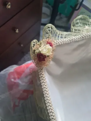 Cesta alfileres, cestas de regalo boda/comunion.