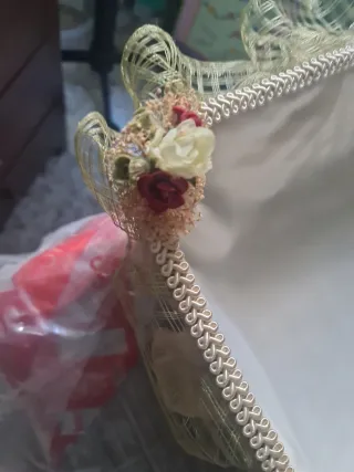 Cesta alfileres, cestas de regalo boda/comunion.