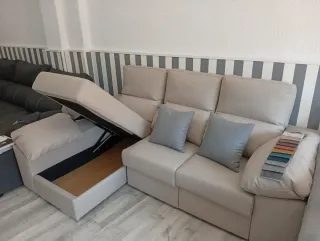 Sofá Turin 230cm Beige/Gris