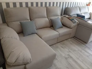 Sofá Turin 230cm Beige/Gris