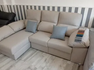 Sofá Turin 230cm Beige/Gris