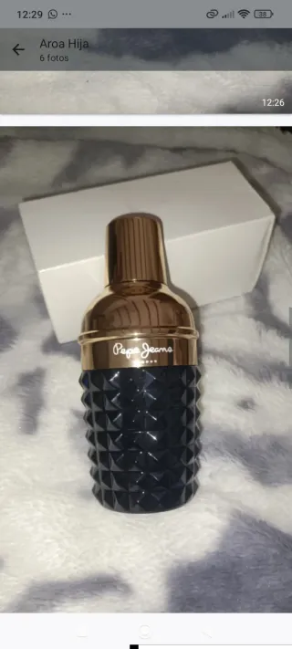 Perfume Pepe Jeans Negro y Dorado