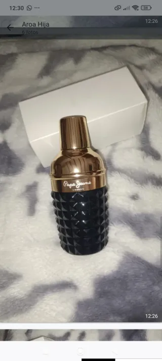 Perfume Pepe Jeans Negro y Dorado