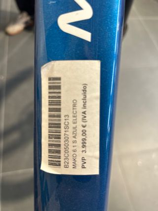 Bicicleta Berria Mako 2023 Azul Electro talla S