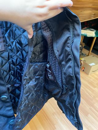 Cazadora Moto Mujer Talla XXL Negra y Flúor