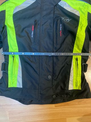 Cazadora Moto Mujer Talla XXL Negra y Flúor