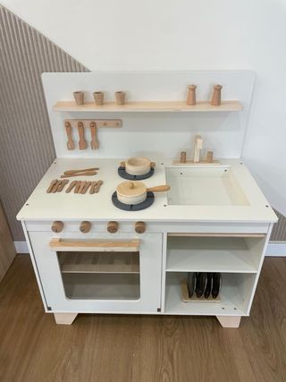 Cocina de juguete de madera para bebés