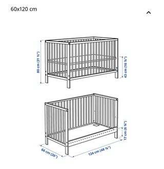 Cuna Blanca GULLIVER 60x120 cm