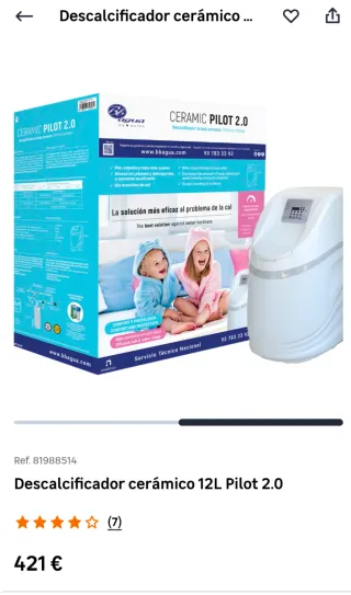 Descalcificador Electrónico Pilot 2.0 12L