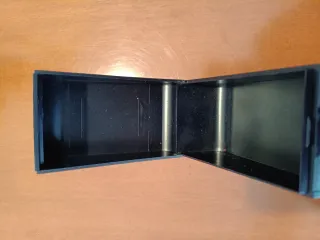 Caja antigua original reloj Tissot azul