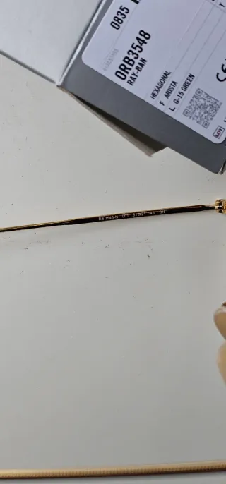 Gafas 3548 Hexagonal Oro/Verde