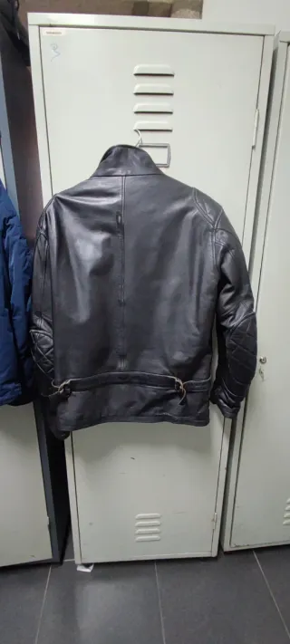 Casaco Motard Pele Preto