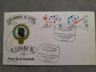 Sobres Mundial 82 Primer Día Circulación