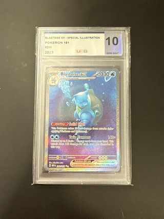 Blastoise EX 151 Carta Pokémon en ingles gradeada