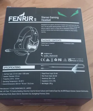 EKSA Fenrir S Cascos Gaming PS5/PS4/Xbox/PC