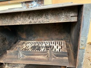 Caset de leña Calux 73x54,3x42,6 hierro