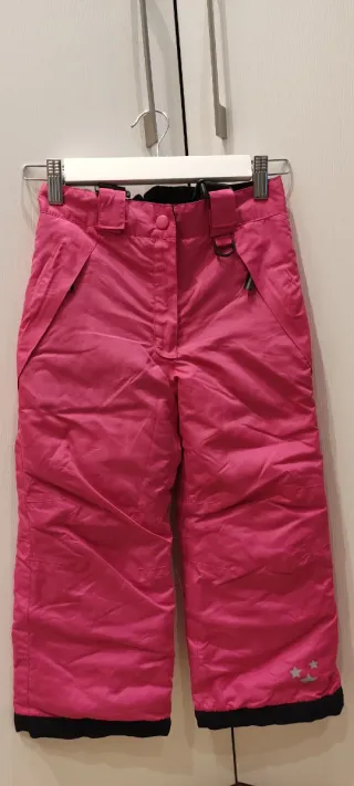 Pantalón de nieve para niña rosa