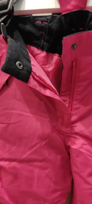 Pantalón de nieve para niña rosa