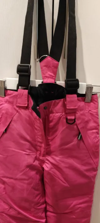 Pantalón de nieve para niña rosa