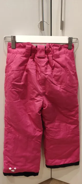 Pantalón de nieve para niña rosa