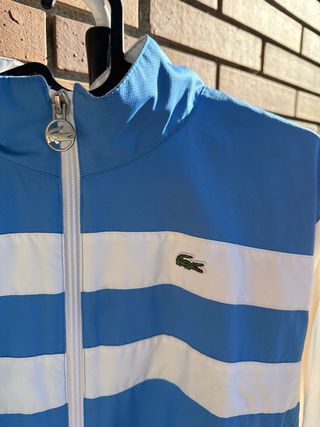 Chándal Lacoste azul y blanco