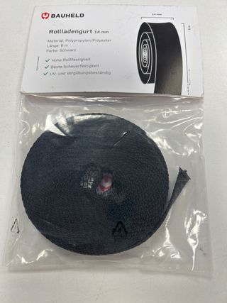 Correa persiana BAUHELD 6m 14mm Negra