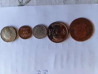 Lote de 6 monedas antiguas