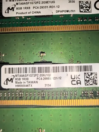 3x Micron 8GB DDR4 ECC RDIMM (24GB)