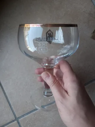 Bicchiere birra Dominus 0,25L, bordi in oro