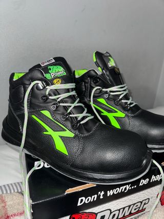 Scarpe U-Power Antinfortunistiche Nero/Verde