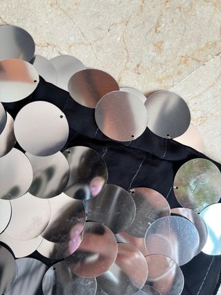 Falda lentejuelas plateadas