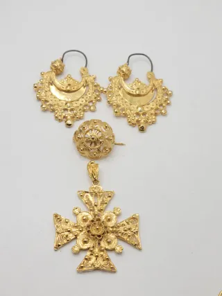 Conjunto Joyas Chapado en Oro