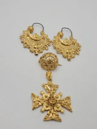 Conjunto Joyas Chapado en Oro