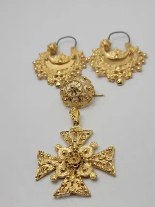 Conjunto Joyas Chapado en Oro