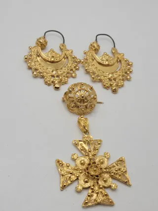 Conjunto Joyas Chapado en Oro