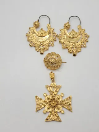 Conjunto Joyas Chapado en Oro