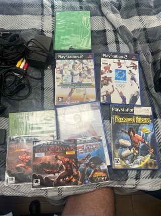 Consola PlayStation 2 con juegos Trae 3 mandos