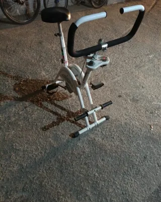 Bicicleta Estática Blanca Miralago